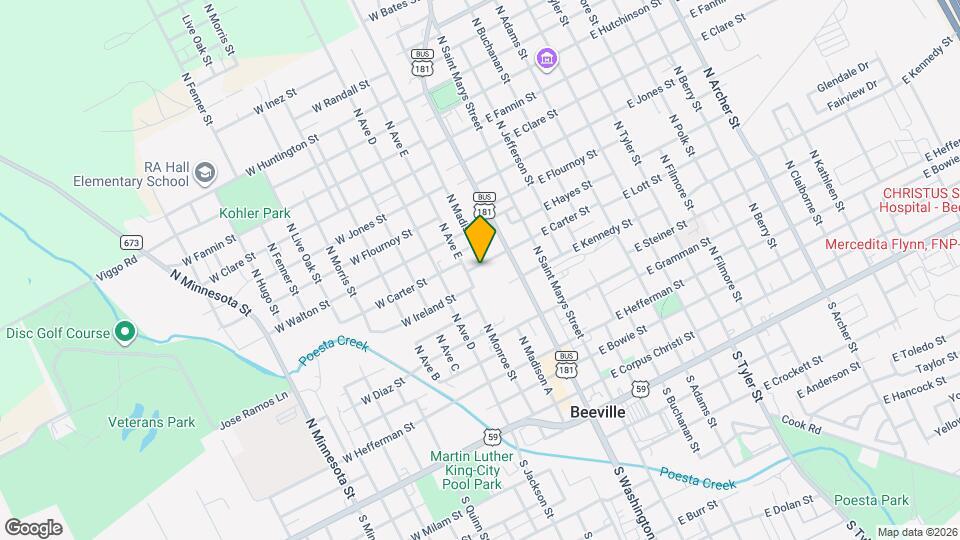 301 W Carter St, Unit C Map and Location Details