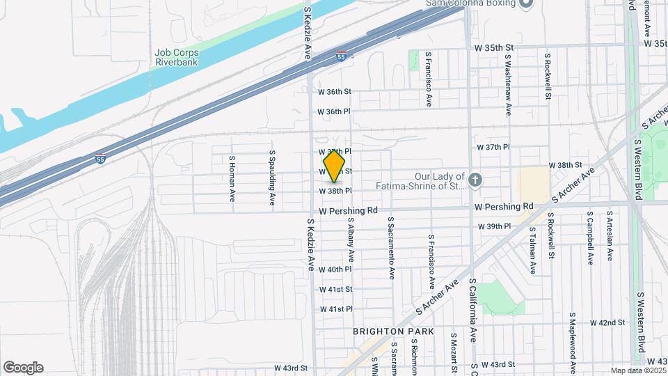 3126 W 38th Pl Mapa y Detalles de la Ubicación