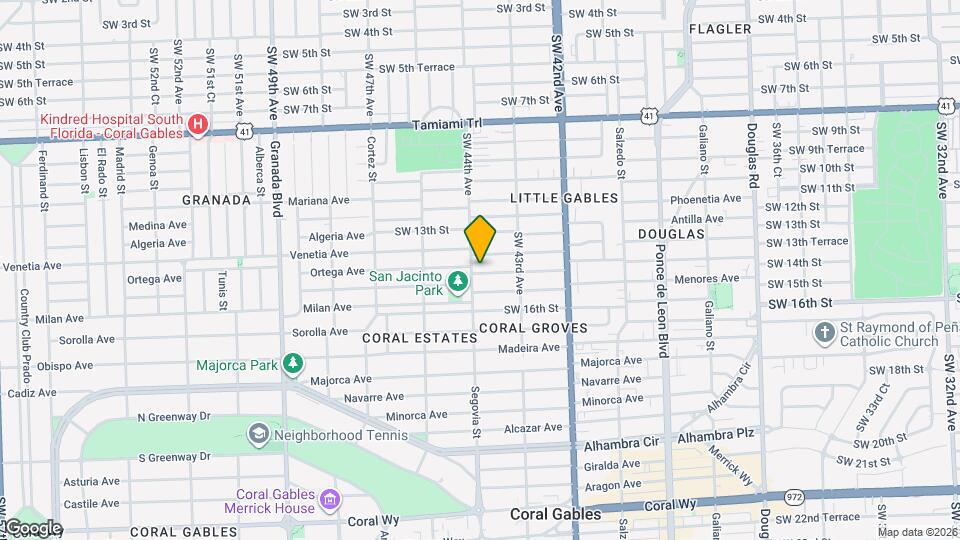 4381 SW 14th St Map and Location Details
