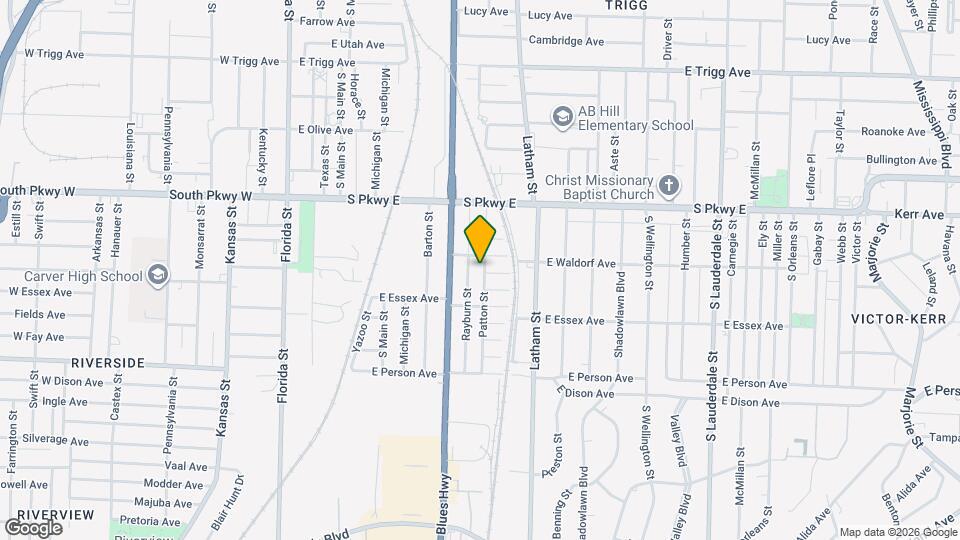 1545 Patton St Map and Location Details