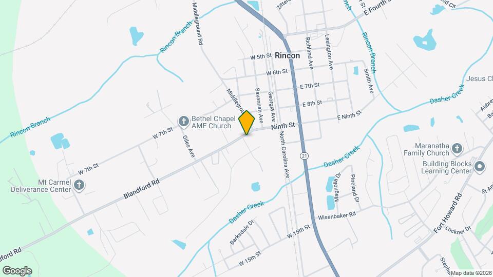 407 W 9th St Map and Location Details