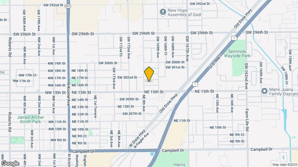 16951 SW 303rd St-Unit -A Map and Location Details