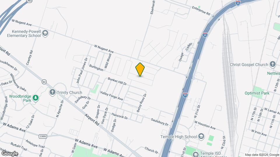 2325 Vicksburg Ln Map and Location Details