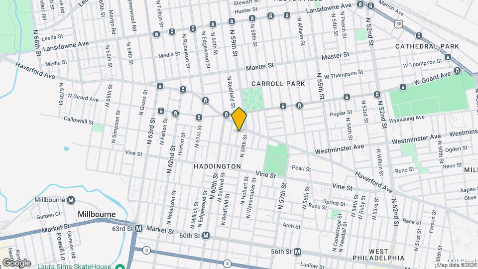 427 N Redfield St Map and Location Details