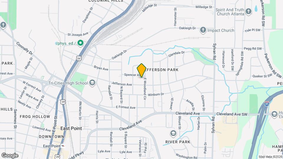 1233 Jefferson Ave Map and Location Details