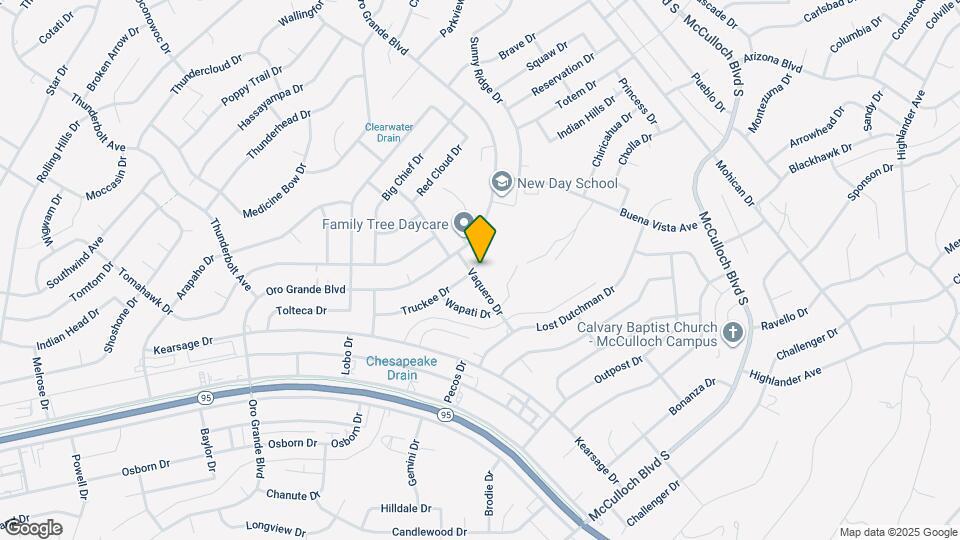 1312 Vaquero Dr Mapa y Detalles de la Ubicación
