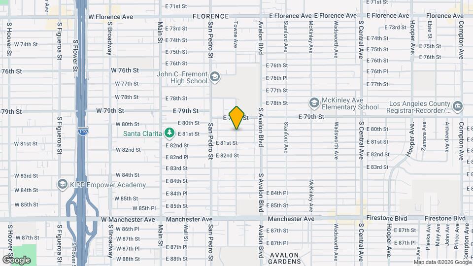 8004 Towne Ave, Unit 8004 Towne Mapa y Detalles de la Ubicación