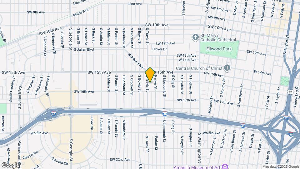 1515 S Travis St Map and Location Details