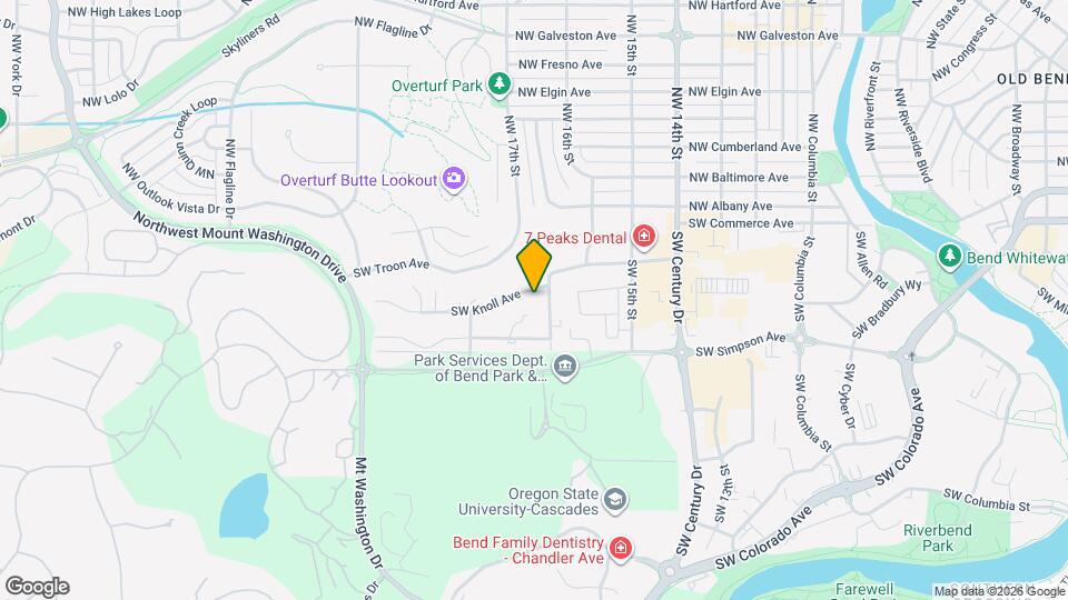 1725 SW Knoll Ave Mapa y Detalles de la Ubicación