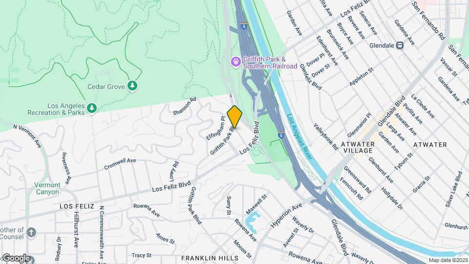 3588 Griffith Park Blvd Mapa y Detalles de la Ubicación
