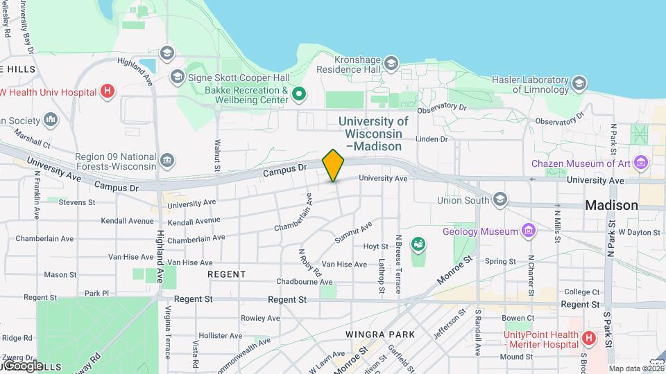 1901 University Ave, Unit Unit #2 Map and Location Details