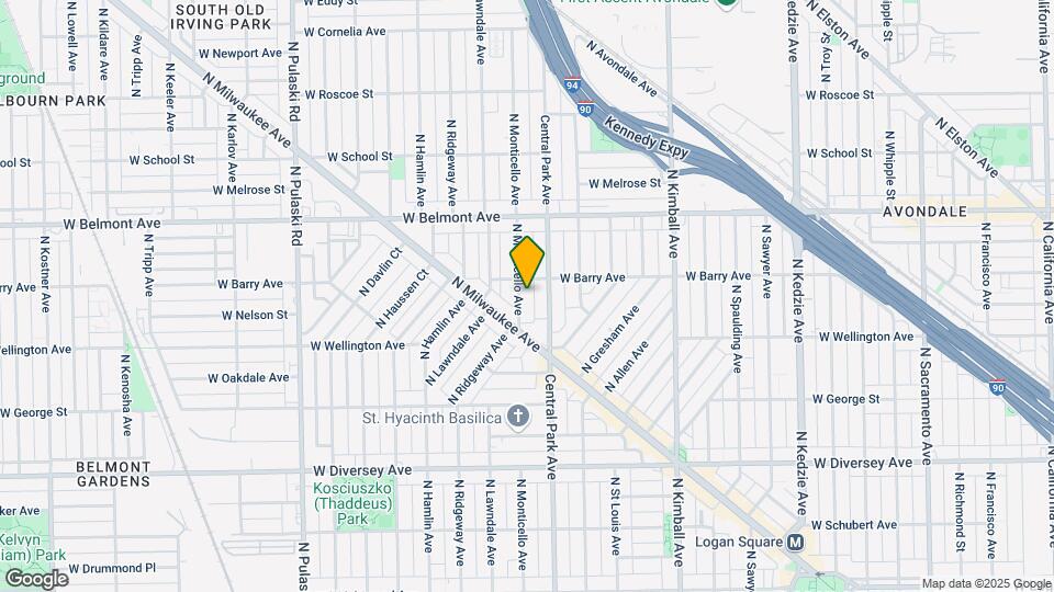 3043 N Monticello Ave Map and Location Details