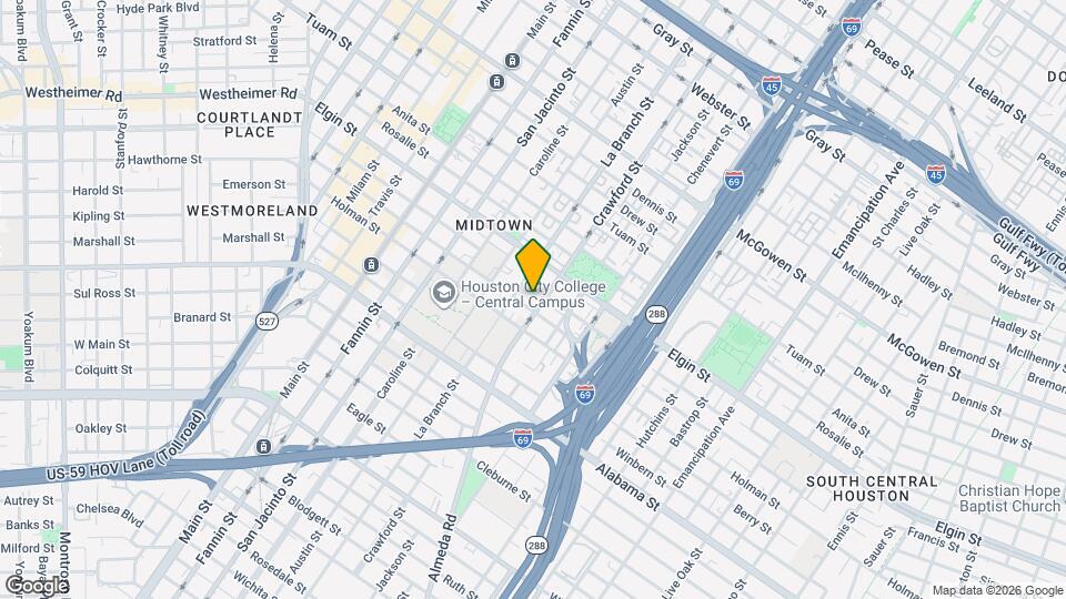3310 Crawford St, Unit B Mapa y Detalles de la Ubicación