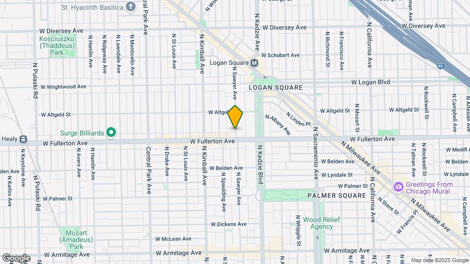 2424 N Sawyer Ave Map and Location Details
