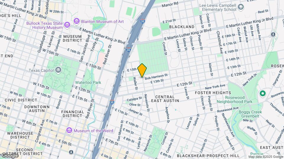 1300 Navasota St Mapa y Detalles de la Ubicación