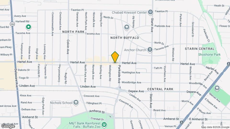 1551 Hertel Ave, Unit 10 Map and Location Details