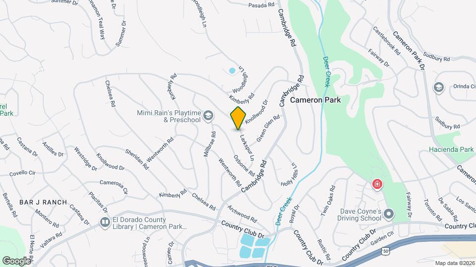 3642 Larkspur Ln Map and Location Details