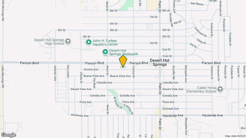 66091 Cahuilla Ave Map and Location Details