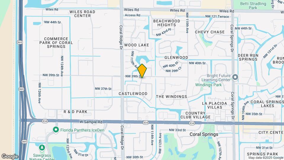 3844 NW 115th Ave Map and Location Details
