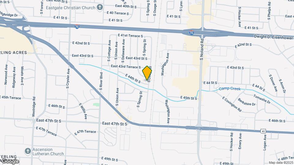 13400 E 44th St S Map and Location Details