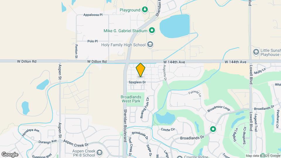 Broadlands Gold Course - Bungalow Way Map and Location Details