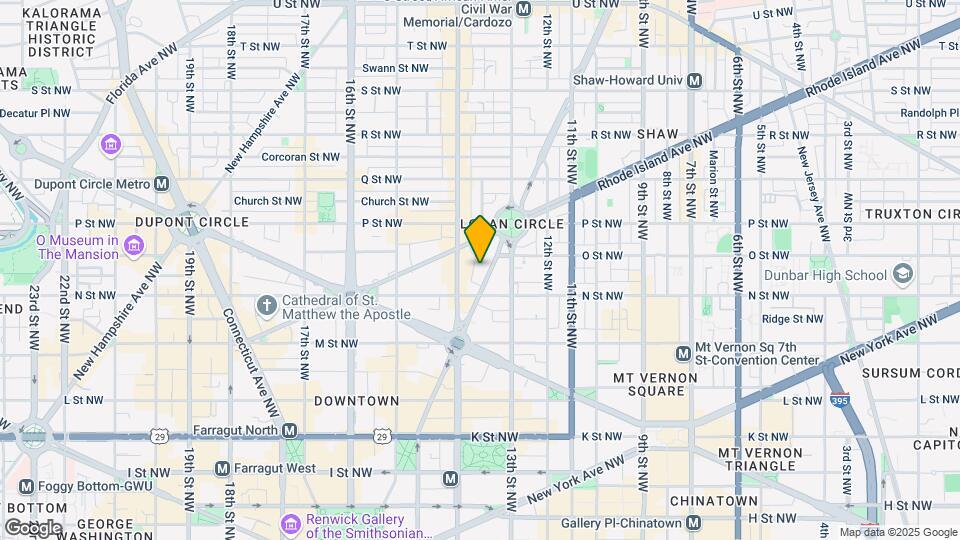 1314 Vermont Ave NW Map and Location Details