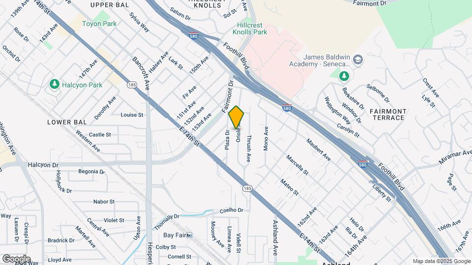 1615-1635 Oriole Ave Mapa y Detalles de la Ubicación