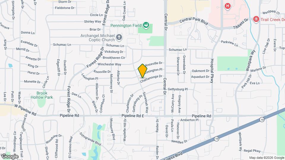 1905 Chattanooga Dr Map and Location Details