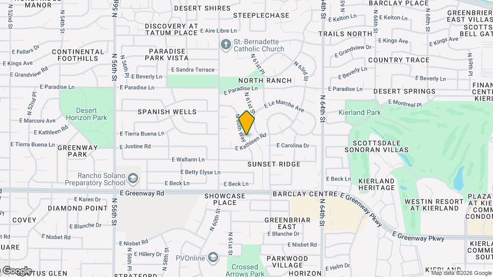 15805 N 60th Way Map and Location Details