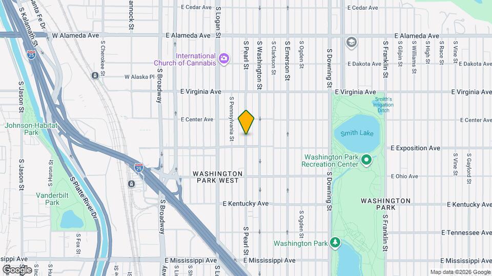 662 S Pearl St Map and Location Details
