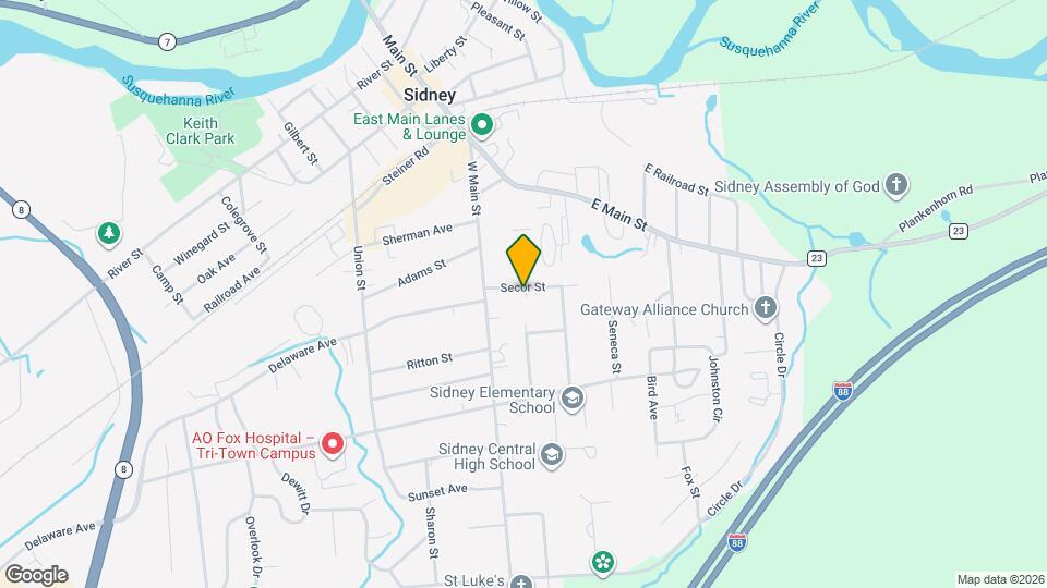 8 Secor St Mapa y Detalles de la Ubicación