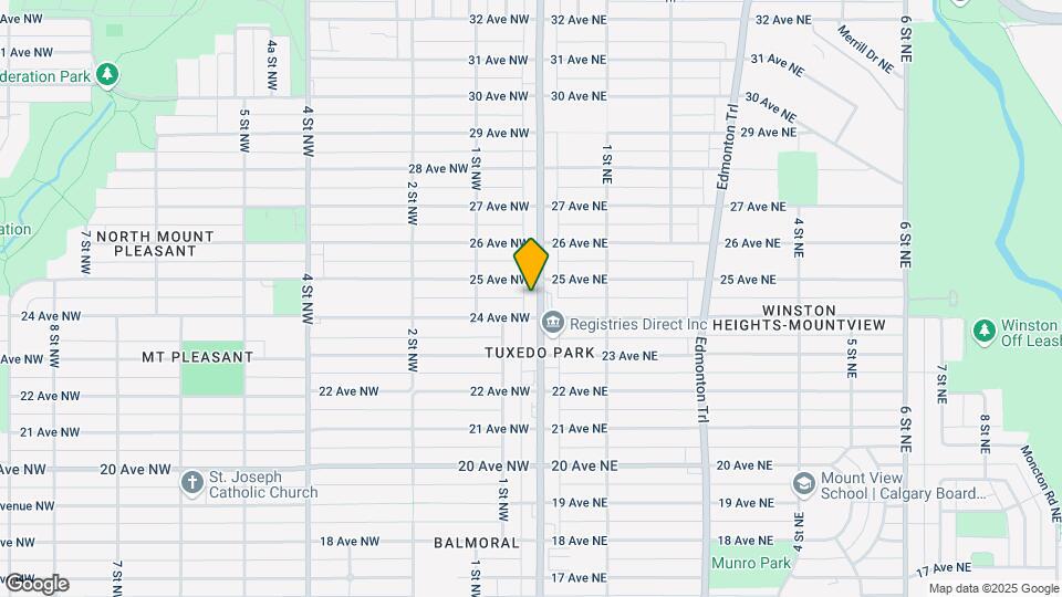 2509 Centre St NW Map and Location Details