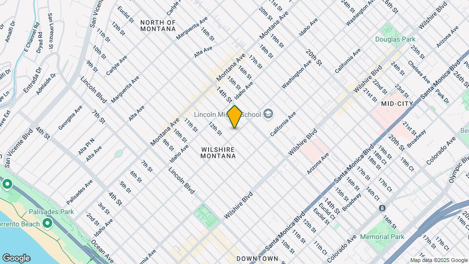 1225 Washington Ave, Unit 9 Mapa y Detalles de la Ubicación