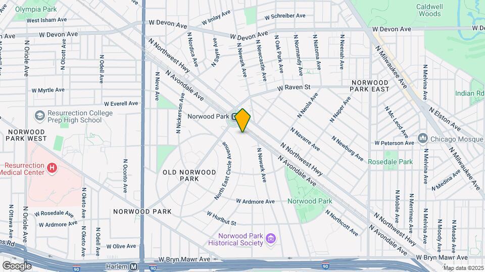 6022 N Avondale Ave Map and Location Details