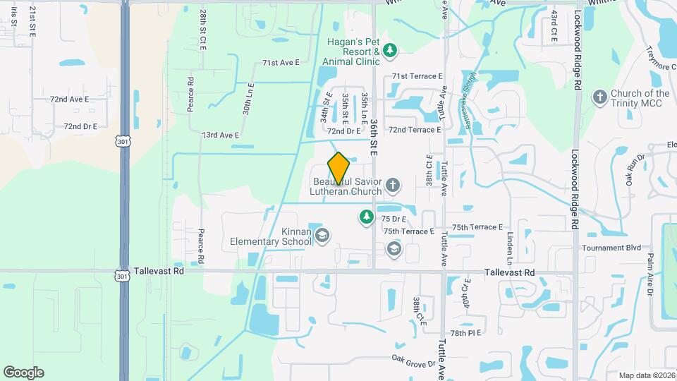 3558 74th Ave Cir E Map and Location Details