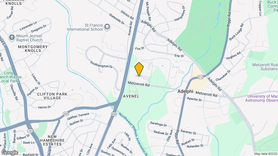 1802 Metzerott Rd, Unit 202 Map and Location Details