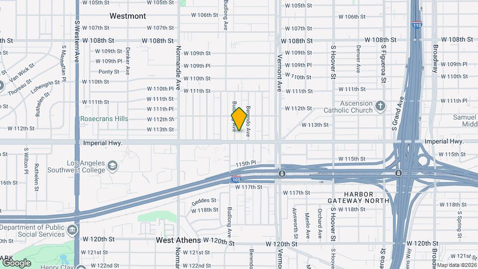 11242 S Budlong Ave, Unit 1 Map and Location Details