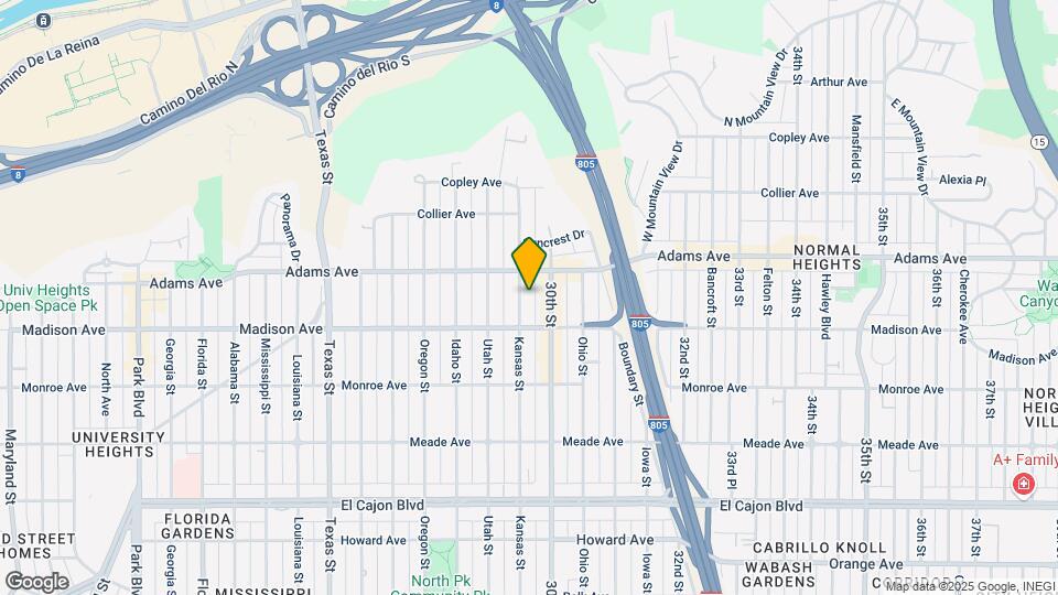 4651 Kansas St Map and Location Details