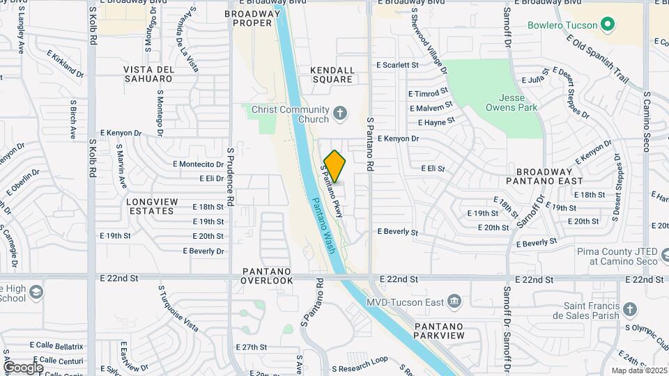 833 S Pantano Pkwy Map and Location Details
