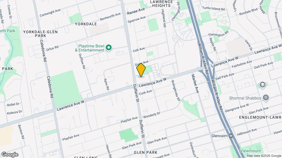830 Lawrence Ave W, Unit 2411 Map and Location Details
