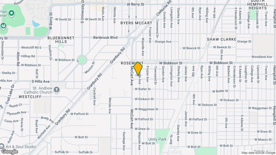 3578 Wayside Ave Map and Location Details