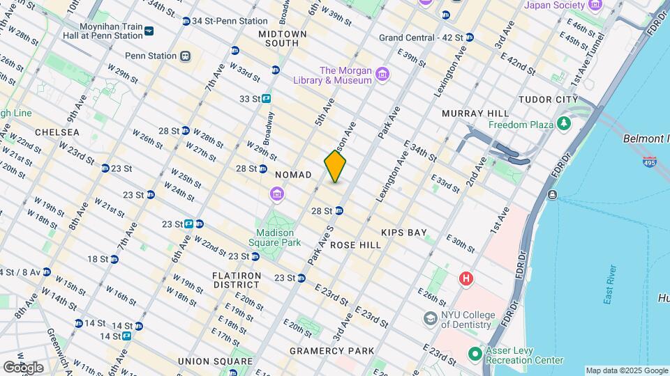 37 E 29th St Map and Location Details