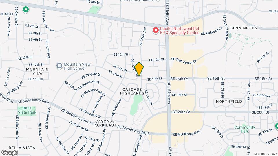 1421 SE 159th Ave Map and Location Details