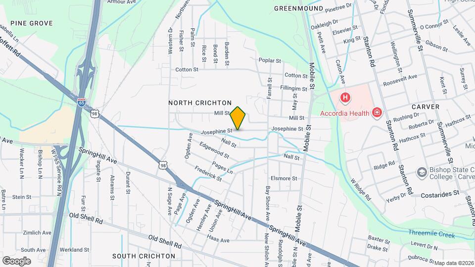 2853 Josephine St Map and Location Details