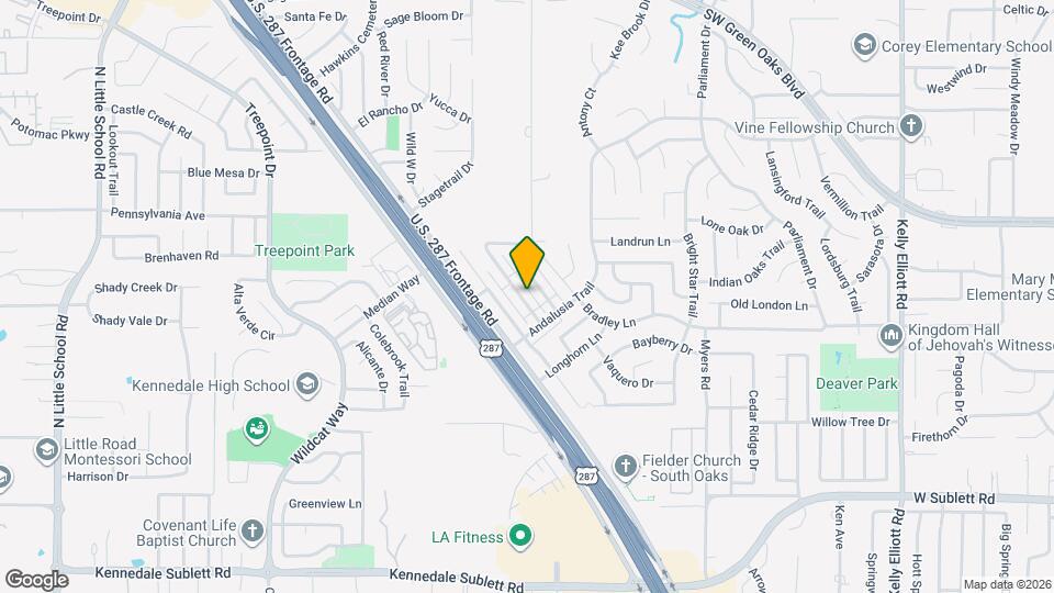 5611 Chimney Rock Dr Map and Location Details
