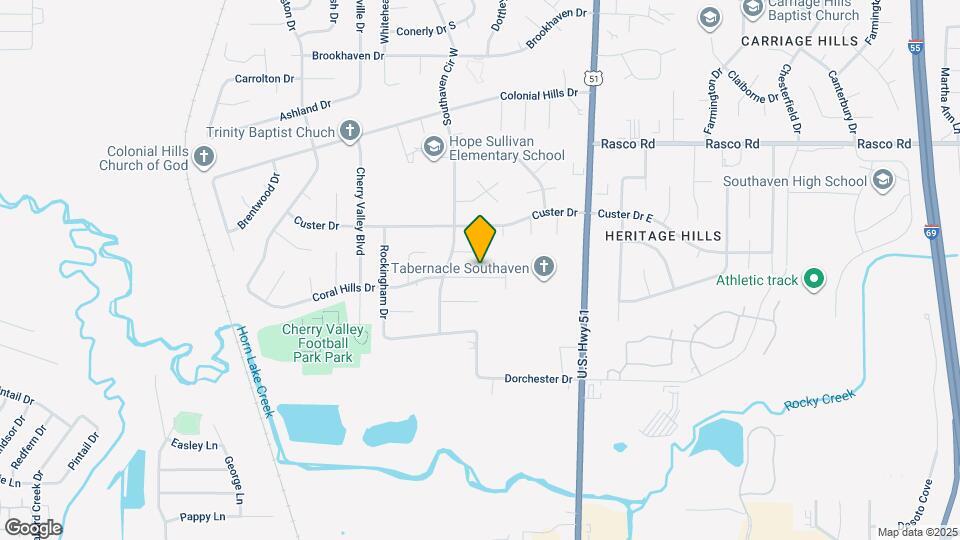 1734 Coral Hills Dr Map and Location Details