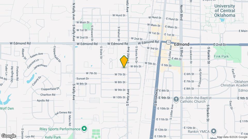 575 S Fretz Ave Map and Location Details