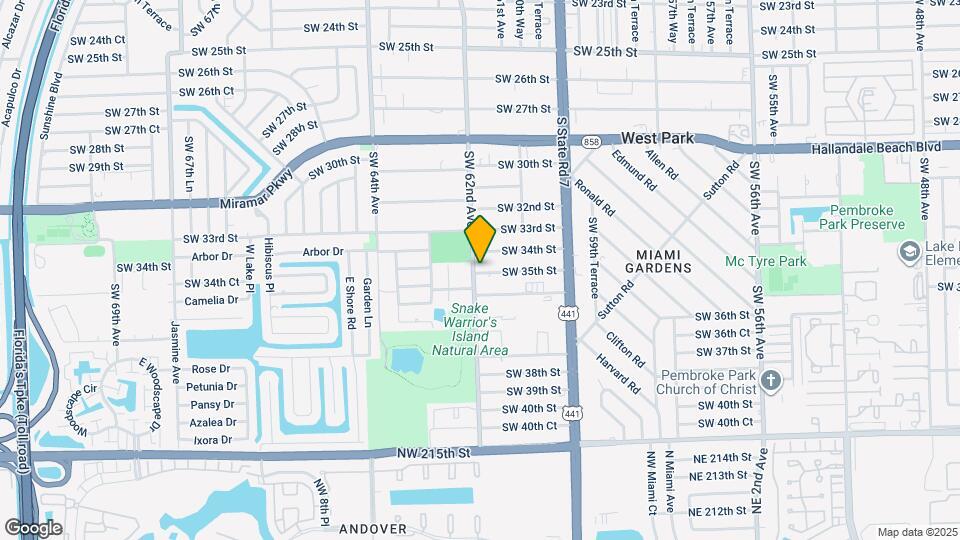 6151 SW 35th St Map and Location Details