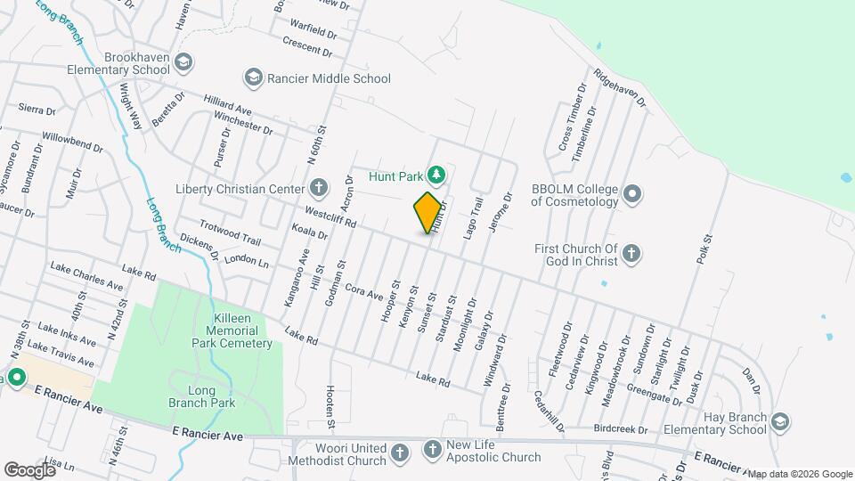 4505 Westcliff Rd Map and Location Details