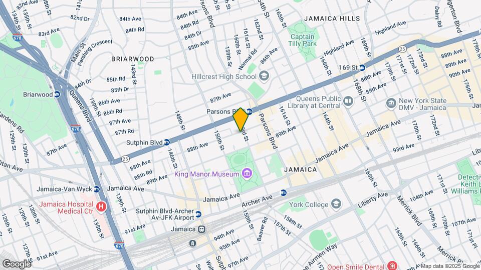 88-20 153 St Mapa y Detalles de la Ubicación